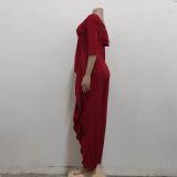 Women Sexy Off Shoulder Ruffle Jumpsuit