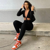 Women Solid Sexy Lace-up Hollow Long Sleeve Jumpsuit