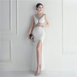 Beaded Gown Dinner Prom Long Evening Dress