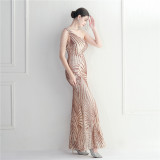 sequins plus Plus Size Formal Party Evening Dress