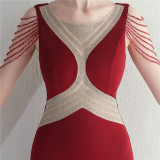 Beaded Gown Dinner Prom Long Evening Dress