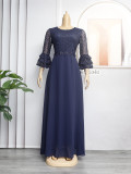 African women's clothing Plus Size lace chiffon dress