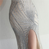 sequins plus Plus Size Formal Party Evening Dress