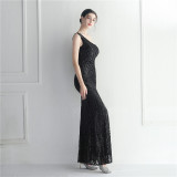 sequins plus Plus Size Formal Party Evening Dress