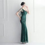 sequins plus Plus Size Formal Party Evening Dress