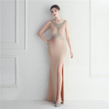 Beaded Gown Dinner Prom Long Evening Dress