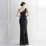 sequins plus Plus Size Formal Party Evening Dress