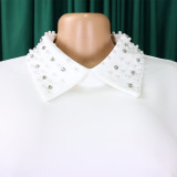 Plus Size African Women Mesh Sleeve Beaded Dress