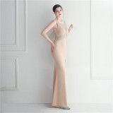 Beaded Gown Dinner Prom Long Evening Dress