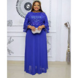 African women's clothing Plus Size lace chiffon dress