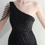 sequins plus Plus Size Formal Party Evening Dress