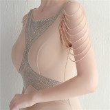 Beaded Gown Dinner Prom Long Evening Dress