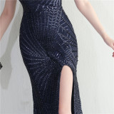 sequins plus Plus Size Formal Party Evening Dress