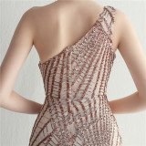 sequins plus Plus Size Formal Party Evening Dress