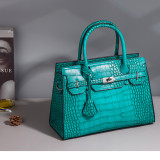 Autumn and winter crocodile pattern handbag fashion trend cross-body bag large capacity Three-Piece bag
