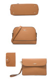 Trendy women's bag retro shoulder handbag large-capacity fashion diagonal four-piece bag