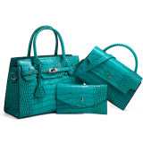 Autumn and winter crocodile pattern handbag fashion trend cross-body bag large capacity Three-Piece bag