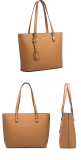 Trendy women's bag retro shoulder handbag large-capacity fashion diagonal four-piece bag