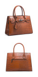 Autumn and winter crocodile pattern handbag fashion trend cross-body bag large capacity Three-Piece bag