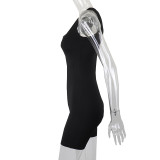 Summer Women Solid Sports Sleeveless Romper
