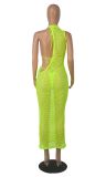 Sexy Beach Style Women's Net Dress with Rope Top Three-Piece