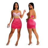 Fashion Sexy Strapless Sleeveless Bodycon Dress For Women