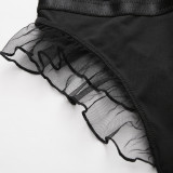 Sexy Lingerie Sexy Lace Pajamas Women's Hot Open Jumpsuit Passion Temptation Uniform