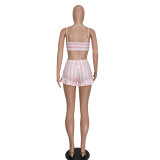Women's Clothing Sexy Fashion Ribbed Stripe Two-Piece Shorts Set For Women
