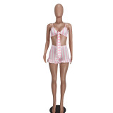 Women's Clothing Sexy Fashion Ribbed Stripe Two-Piece Shorts Set For Women