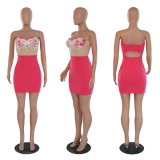 Fashion Sexy Strapless Sleeveless Bodycon Dress For Women