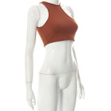 Women Sexy Cut Out Crop Tank Top
