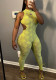 Women Sexy Backless Sleeveless Halter Neck Sports Fitness Jumpsuit