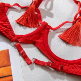 Women Cutout Tassel Temptation Sexy Lingerie