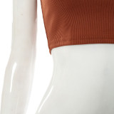 Women Sexy Cut Out Crop Tank Top