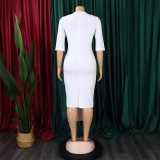 Ladies Fashion Chic Tonol Office Bodycon African Dress