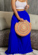 Ladies Summer Fashion Chic Pleated Pants High Waist Wide Leg Pants