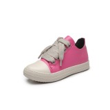 white shoes women's thick laces Style trendy shoes thick bottom candy color women's shoes couple skate shoes