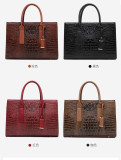 women's autumn and winter multi-piece set fashion women's bag popular crocodile pattern ladies shoulder handbag