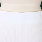 Ladies Summer Fashion Chic Pleated Pants High Waist Wide Leg Pants