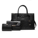 women's autumn and winter multi-piece set fashion women's bag popular crocodile pattern ladies shoulder handbag