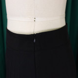 Ladies Summer Fashion Chic Pleated Pants High Waist Wide Leg Pants