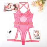 High Stretch Mesh Tight Fitting See-Through Sexy Lingerie