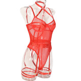 High Stretch Mesh Tight Fitting See-Through Sexy Lingerie