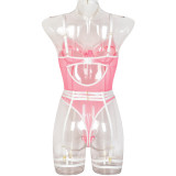 High Stretch Mesh Tight Fitting See-Through Sexy Lingerie