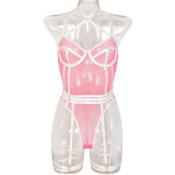 High Stretch Mesh Tight Fitting See-Through Sexy Lingerie