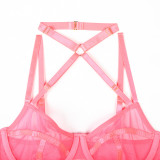 High Stretch Mesh Tight Fitting See-Through Sexy Lingerie