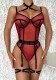 High Stretch Mesh Tight Fitting See-Through Sexy Lingerie