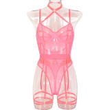 High Stretch Mesh Tight Fitting See-Through Sexy Lingerie