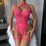 High Stretch Mesh Tight Fitting See-Through Sexy Lingerie
