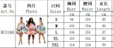 Women's Clothing Layered Printed Straps Dress